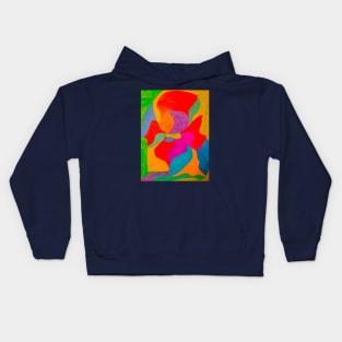 Abstract Painting Flower Art Kids Hoodie